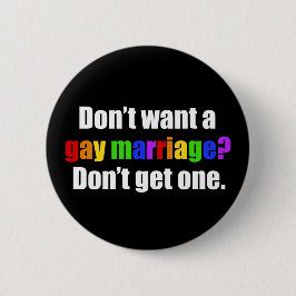 Pro Gay Marriage Ronde Button 5,7 Cm