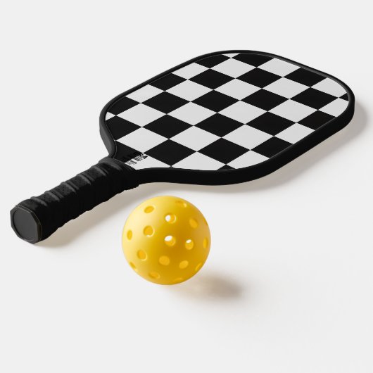 Pro Gear Zwart en Wit Geruit Patroon Pickleball Paddle (Laag 2)