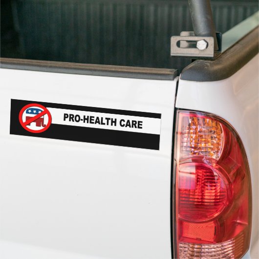 PRO-GEZONDHEIDSZORG BUMPERSTICKER (Op Truck)