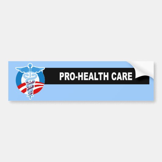 PRO-GEZONDHEIDSZORG BUMPERSTICKER (Voorkant)