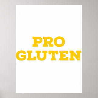 Pro Gluten Pro Brood Red De Gluten Grappige Chef B Poster