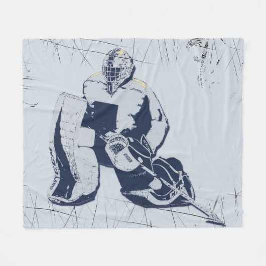 Pro Goalie - Ice Hockey Goalie Fleece Deken (Voorkant (Horizontaal))