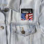 Pro-God, Amerika, Business, Life Carly Fiorina 16 Vierkante Button 5,1 Cm (In situ)