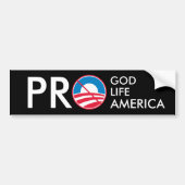 Pro God Life America Bumpersticker (Voorkant)