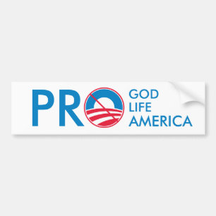 Pro God Life America Bumpersticker