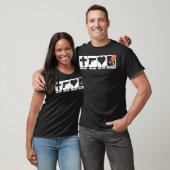 Pro God... Pistolen... Het leven... TRUMP op donke T-shirt (Unisex)