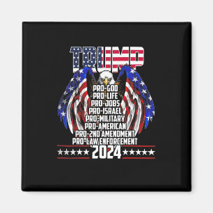 Pro God Pro Life PO Jobs Pro Israël Pro 2024 Magneet