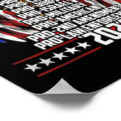 Pro God Pro Life PO Jobs Pro Israël Pro 2024 Poster (Hoek)