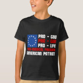Pro-God Pro-Pistool Pro-Life Pro-Medische Vrijheid T-shirt (Voorkant)
