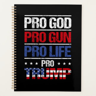 Pro God Pro Pistool Pro Life Pro Trump Verkiezing Planner