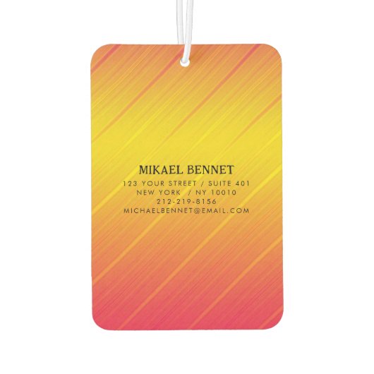 PRO Gold Brushed Metallic Luchtverfrisser (Achterkant)