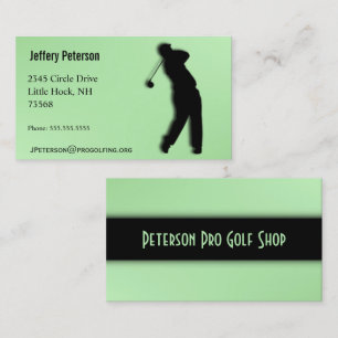 Pro Golf Green Visitekaartje