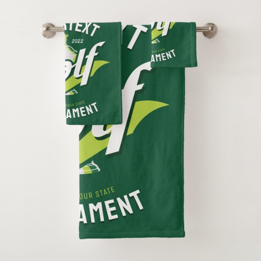 Pro Golfer NAAM Golf Trofee Toernooi Golfen Bad Handdoek (Insitu)