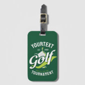 Pro Golfer NAAM Golf Trofee Toernooi Golfen Bagagelabel (Voorkant (verticaal))