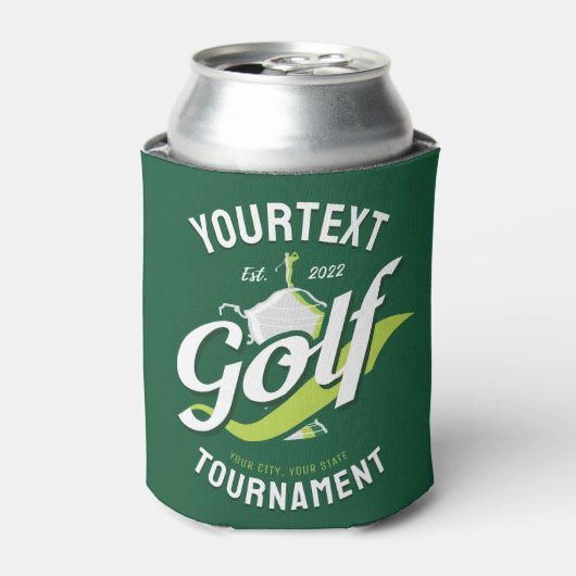 Pro Golfer NAAM Golf Trofee Toernooi Golfen Blikjeskoeler (Blikje Voorkant)