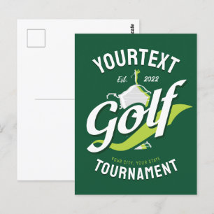 Pro Golfer NAAM Golf Trofee Toernooi Golfen Briefkaart