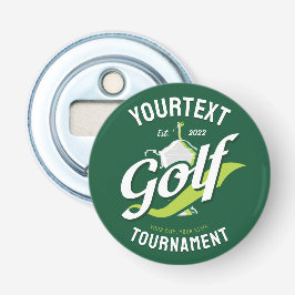 Pro Golfer NAAM Golf Trofee Toernooi Golfen Button Flesopener