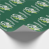 Pro Golfer NAAM Golf Trofee Toernooi Golfen Cadeaupapier (Hoek)