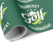 Pro Golfer NAAM Golf Trofee Toernooi Golfen Cadeaupapier (Rol Hoek)