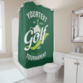 Pro Golfer NAAM Golf Trofee Toernooi Golfen Douchegordijn (In situ)
