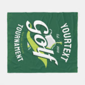 Pro Golfer NAAM Golf Trofee Toernooi Golfen Fleece Deken (Voorkant (Horizontaal))