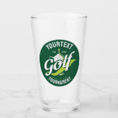 Pro Golfer NAAM Golf Trofee Toernooi Golfen Glas (Voorkant)