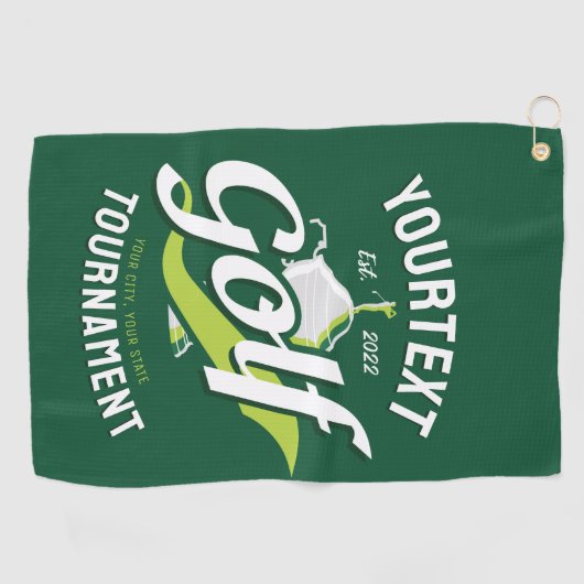 Pro Golfer NAAM Golf Trofee Toernooi Golfen Golfhanddoek (Horizontaal)