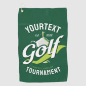 Pro Golfer NAAM Golf Trofee Toernooi Golfen Golfhanddoek (Voorkant)
