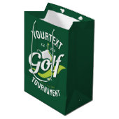 Pro Golfer NAAM Golf Trofee Toernooi Golfen Medium Cadeauzakje (Voorkant Gekanteld)