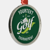 Pro Golfer NAAM Golf Trofee Toernooi Golfen Metalen Ornament (Rechts)