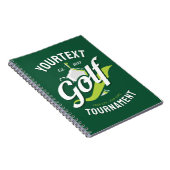 Pro Golfer NAAM Golf Trofee Toernooi Golfen Notitieboek (Rechterzijde)