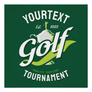 Pro Golfer NAAM Golf Trofee Toernooi Golfen Perfect Poster