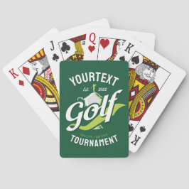 Pro Golfer NAAM Golf Trofee Toernooi Golfen Pokerkaarten