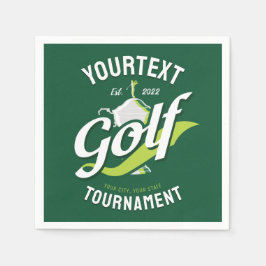 Pro Golfer NAAM Golf Trofee Toernooi Golfen Servet