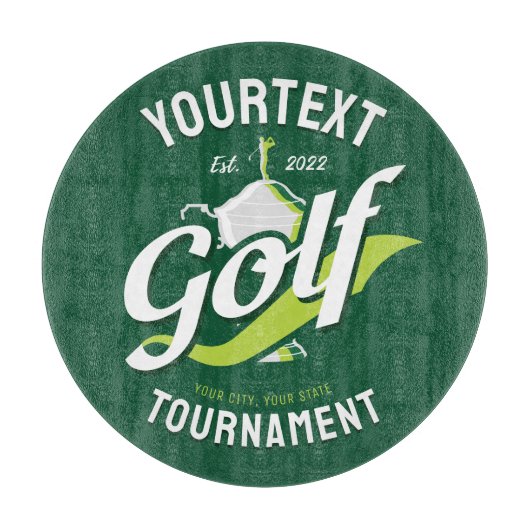 Pro Golfer NAAM Golf Trofee Toernooi Golfen Snijplank (Voorkant)