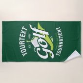 Pro Golfer NAAM Golf Trofee Toernooi Golfen Strandlaken (Voorkant)