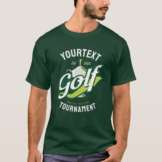 Pro Golfer NAAM Golf Trofee Toernooi Golfen T-shirt (Voorkant)