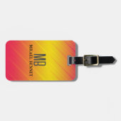 PRO Goud Geborsteld Metallic Bagagelabel (Voorkant horizontaal)