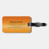 PRO Goud Geborsteld Metallic Bagagelabel (Achterkant horizontaal)