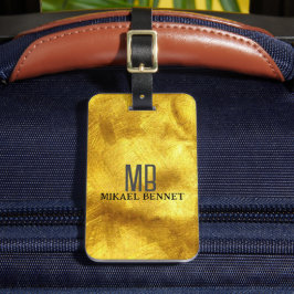 PRO Goud Geborsteld Metallic Bagagelabel