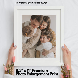 Pro-Grade 8,5" x 11" Satijnen Fotovergroting Foto Afdruk