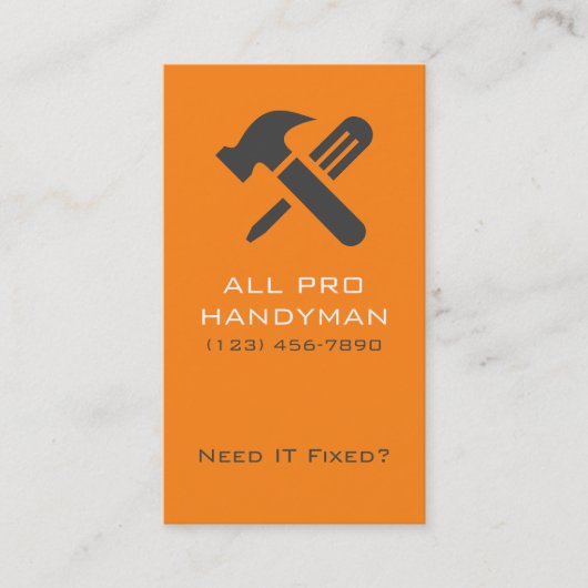 Pro Handyman Visitekaartje (Voorkant)