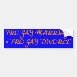 PRO HOMO SCHEIDING BUMPERSTICKER