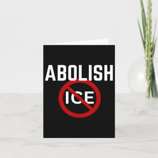Pro Immigrant Anti Ice Anti Trump Kaart (Voorkant)