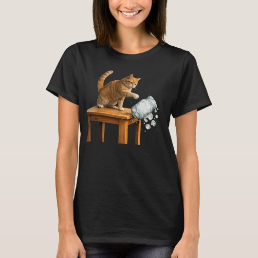 Pro-immigratiekat , ICE afschaffen T-shirt , chin (Voorkant)