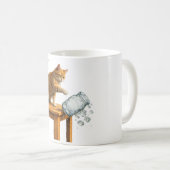 Pro Immigration Cat , Abolish ICE Tee , chinga la Koffiemok (Voorkant rechts)