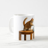 Pro Immigration Cat , Abolish ICE Tee , chinga la Koffiemok (Voorkant links)