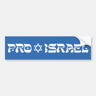Pro Israel Bumpersticker