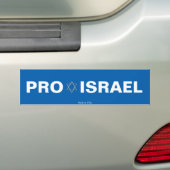 Pro Israel Bumpersticker (Op auto)