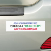 Pro-Israël Ik sta achter Israël bumpersticker (Op auto)